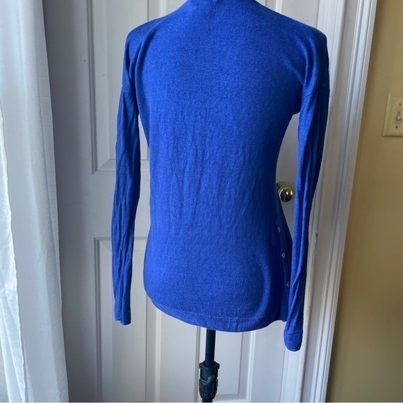 LILLY Pulitzer Leisle Linen Sweater Size XS Royal Nlue Cobalt - Picture 6 of 8